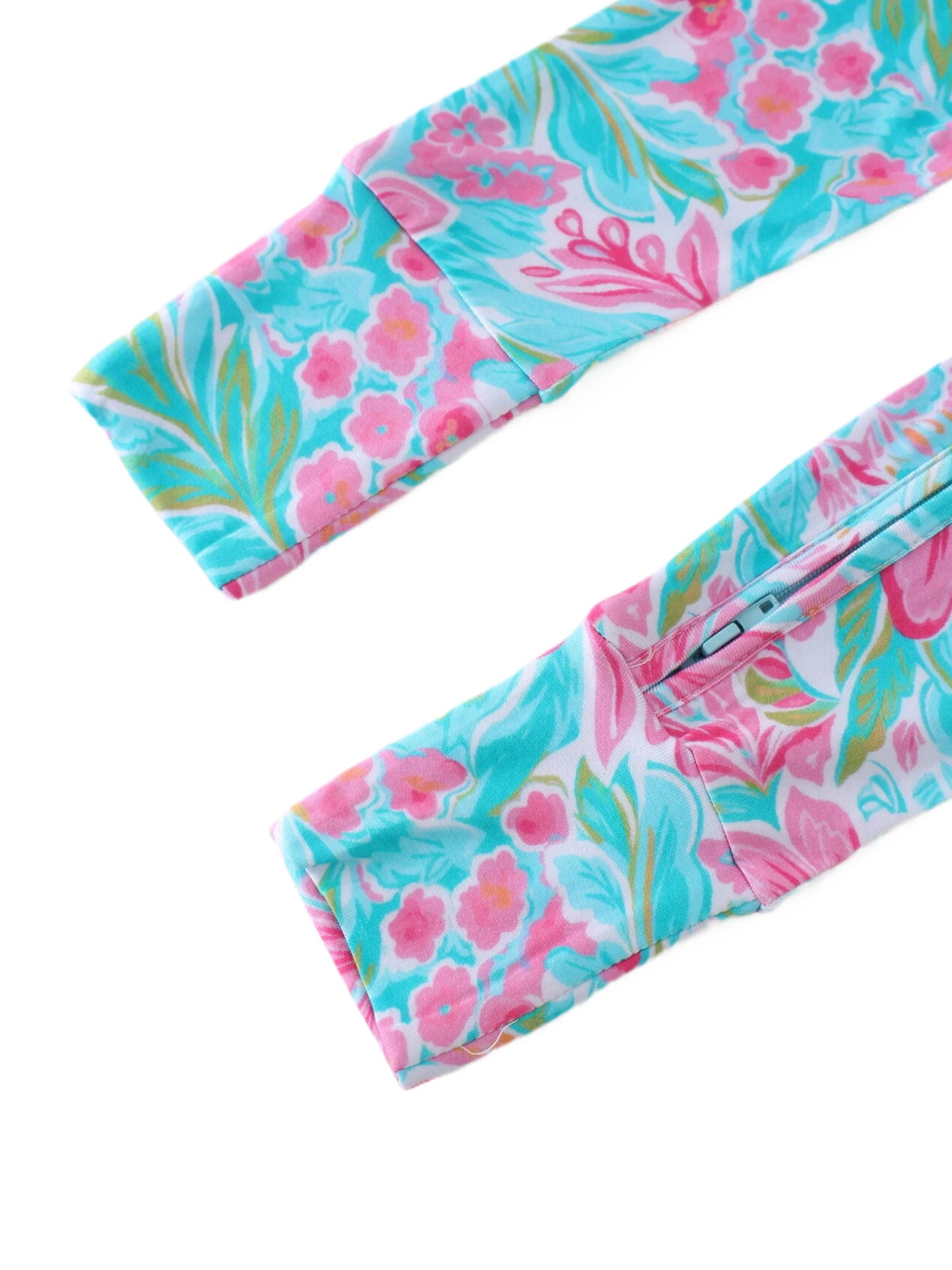 POSHTOT birchapple flower print bamboo fiber baby long sleeve. Baby pajamas two-way zipper 0-2 years romper.