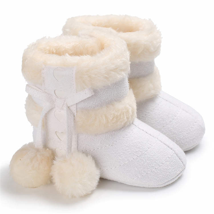 2019 Winter Snow Baby Boots 7-Colors Warm Fluff Balls Indoor