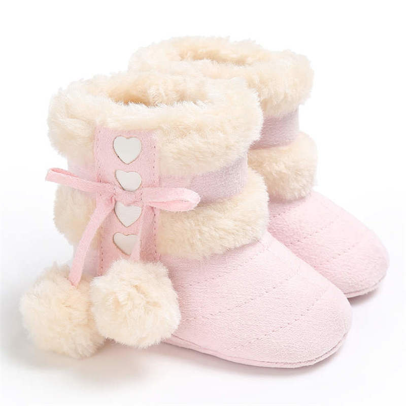 2019 Winter Snow Baby Boots 7-Colors Warm Fluff Balls Indoor