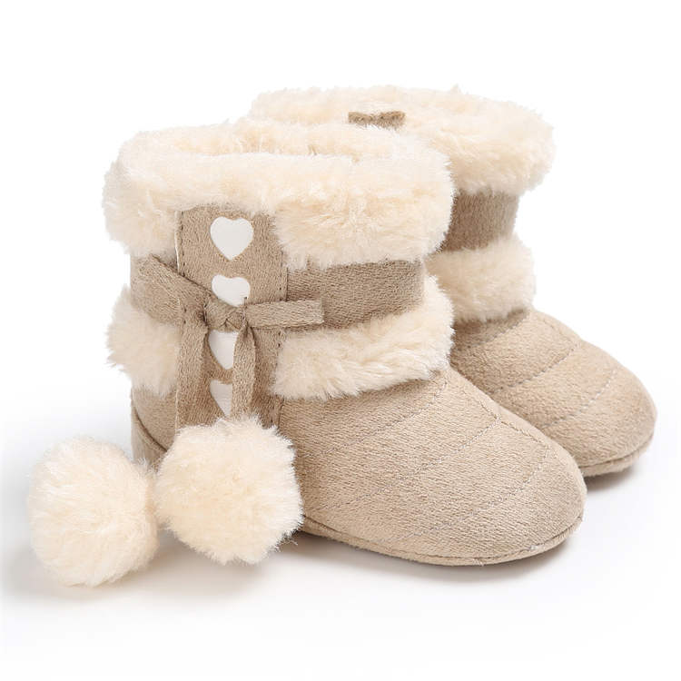 2019 Winter Snow Baby Boots 7-Colors Warm Fluff Balls Indoor