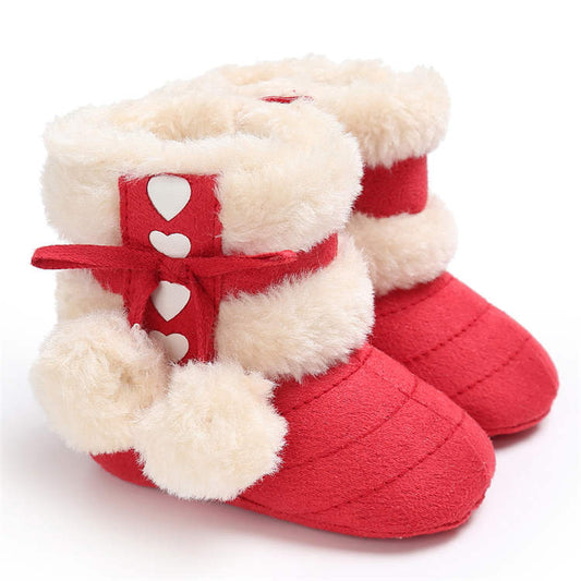 2019 Winter Snow Baby Boots 7-Colors Warm Fluff Balls Indoor