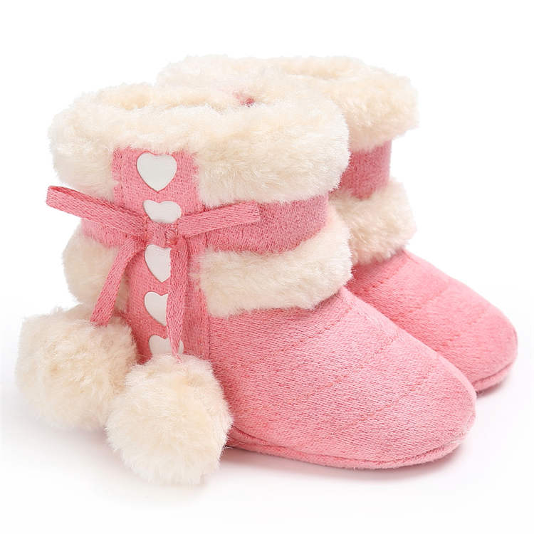 2019 Winter Snow Baby Boots 7-Colors Warm Fluff Balls Indoor