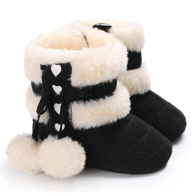 2019 Winter Snow Baby Boots 7-Colors Warm Fluff Balls Indoor