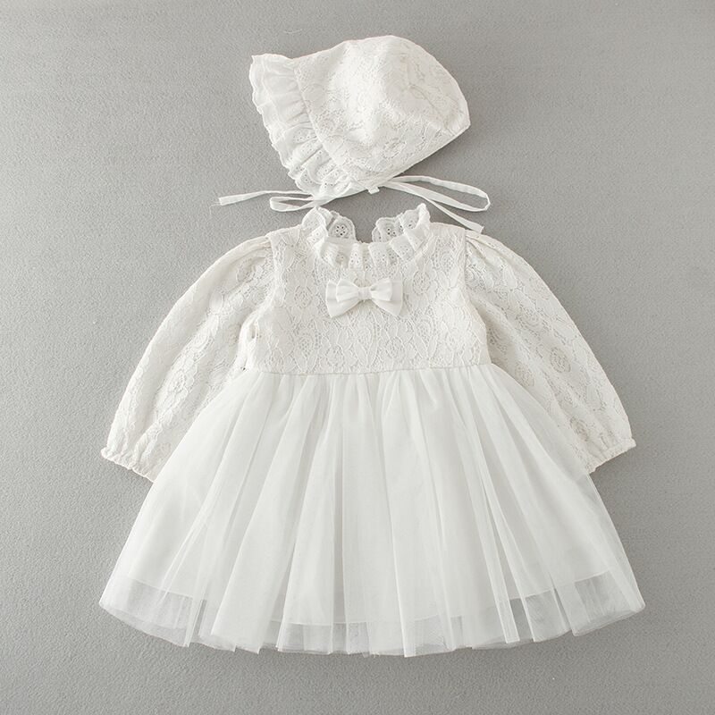 2021 New Baby Christening Gowns Infant Baby Girl Baptism