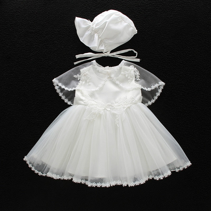 2021 New Baby Christening Gowns Infant Baby Girl Baptism