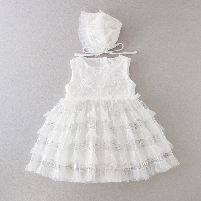 2021 New Baby Christening Gowns Infant Baby Girl Baptism