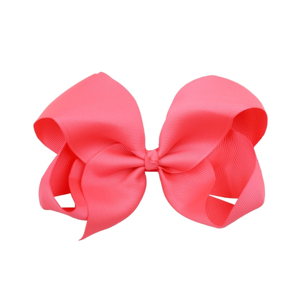 24 Pcs 6 Inch Hair Bows for Girls Big Grosgrain Girls 6 Hair