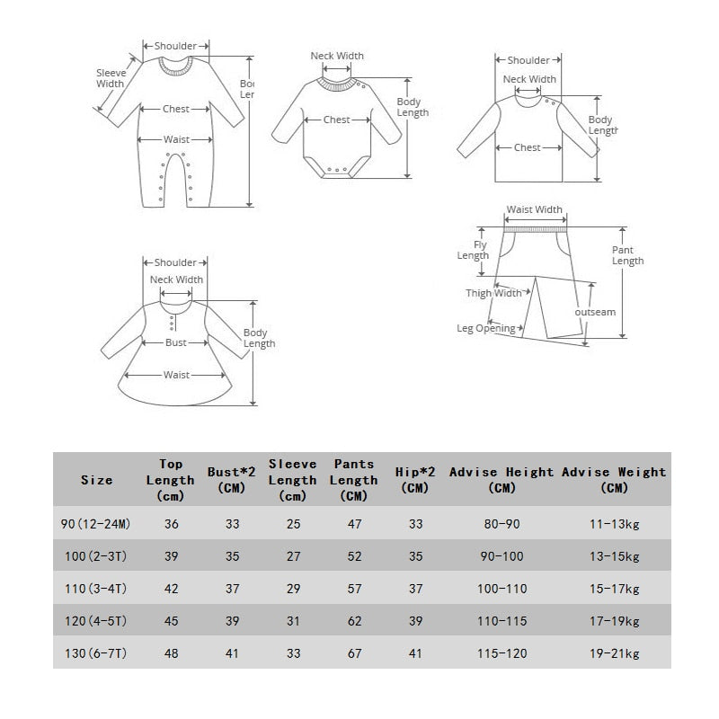 2pcs Kids 1-7Y Boys Girls Clothes Set Toddler Baby Solid