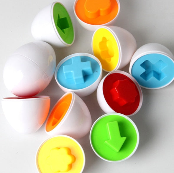 3 / 6 pcs Random Colors&Shapes Montessori Learning Math Toys