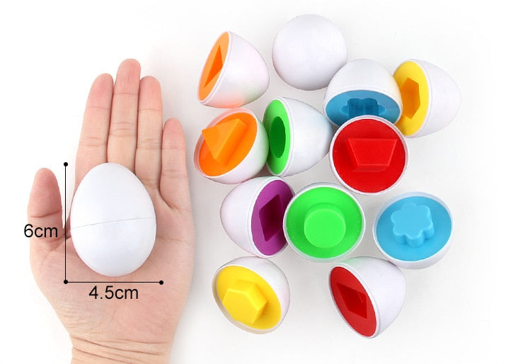 3 / 6 pcs Random Colors&Shapes Montessori Learning Math Toys