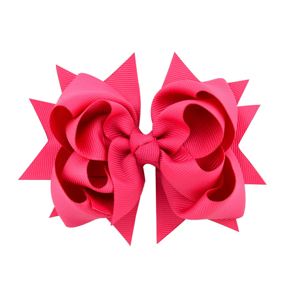 30Pcs/15 Color Girls Hair Bows Clips Large Big Grosgrain