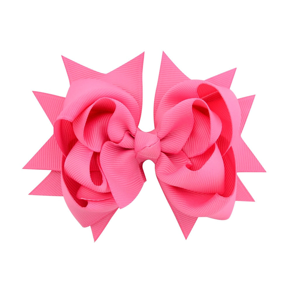 30Pcs/15 Color Girls Hair Bows Clips Large Big Grosgrain