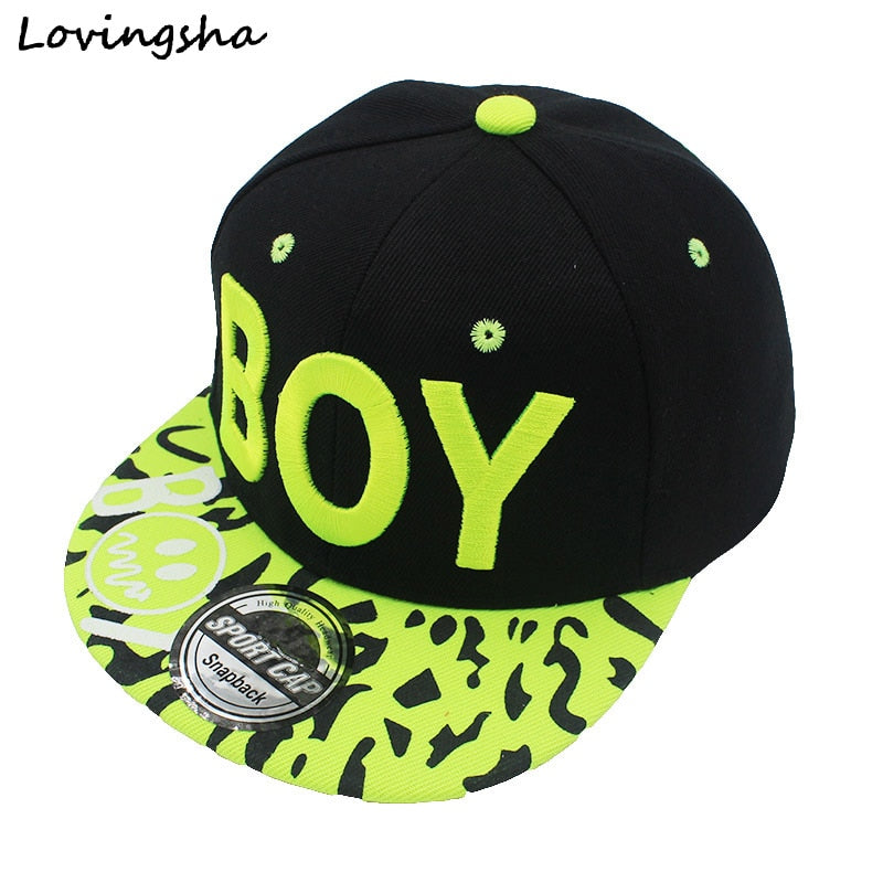 3D Letter BOY cap boy Adjustable Baseball Cap 3-8 Years Kids