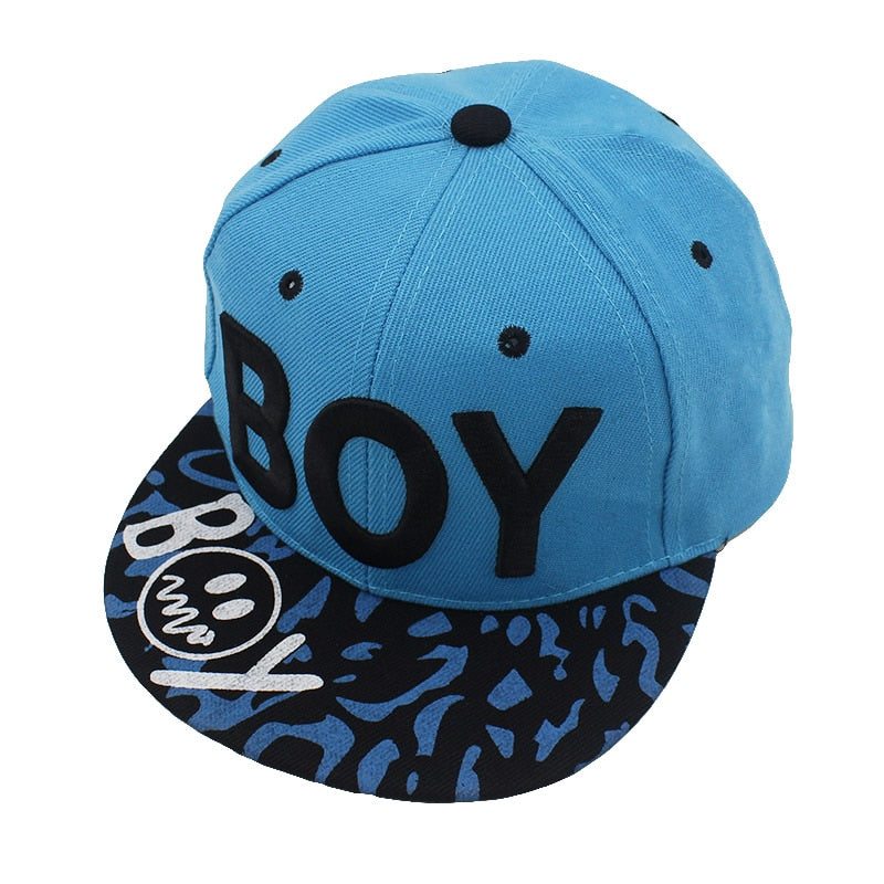 3D Letter BOY cap boy Adjustable Baseball Cap 3-8 Years Kids