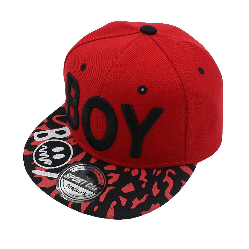 3D Letter BOY cap boy Adjustable Baseball Cap 3-8 Years Kids