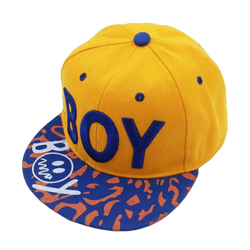 3D Letter BOY cap boy Adjustable Baseball Cap 3-8 Years Kids