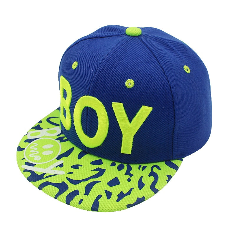 3D Letter BOY cap boy Adjustable Baseball Cap 3-8 Years Kids