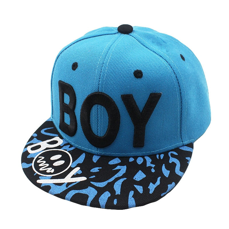 3D Letter BOY cap boy Adjustable Baseball Cap 3-8 Years Kids