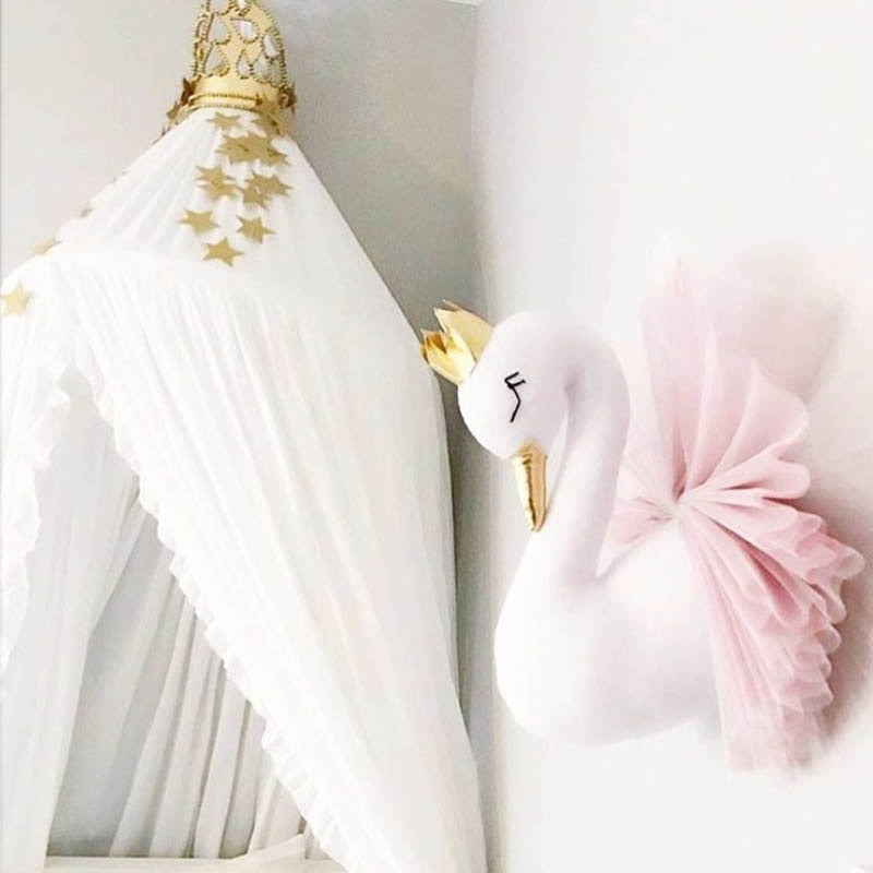 40CM Golden Crown Swan Doll Flamingo Wall Hanging Decoration