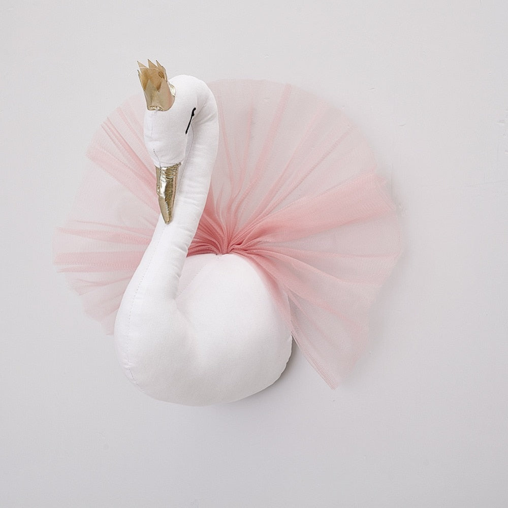 40CM Golden Crown Swan Doll Flamingo Wall Hanging Decoration