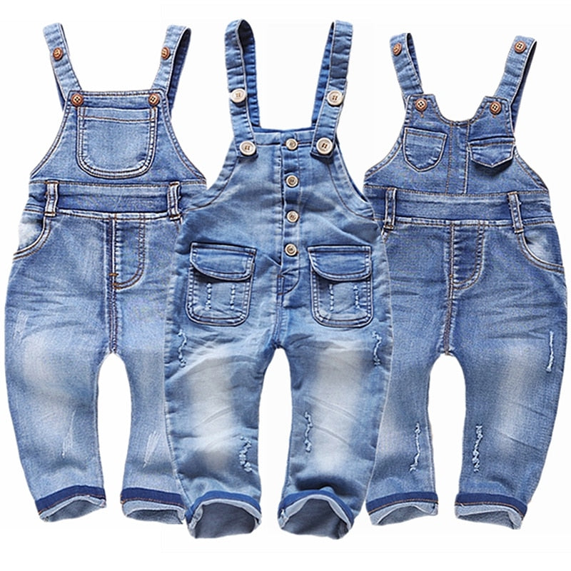 6M-4T Baby Bib Overalls Spring Summer Boys Girls Suspender