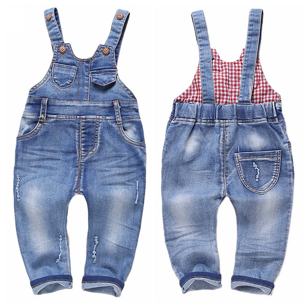 6M-4T Baby Bib Overalls Spring Summer Boys Girls Suspender