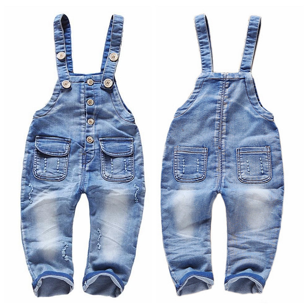 6M-4T Baby Bib Overalls Spring Summer Boys Girls Suspender