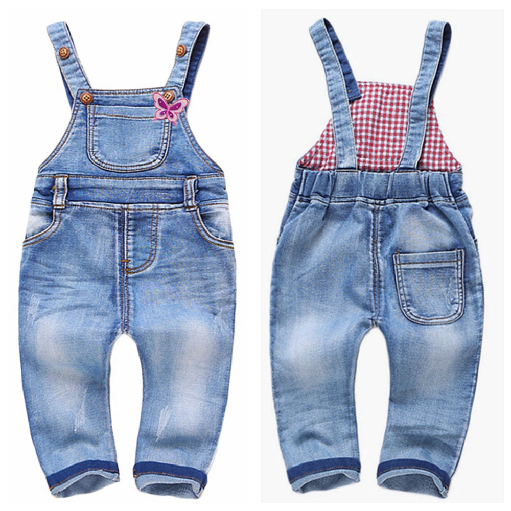 6M-4T Baby Bib Overalls Spring Summer Boys Girls Suspender