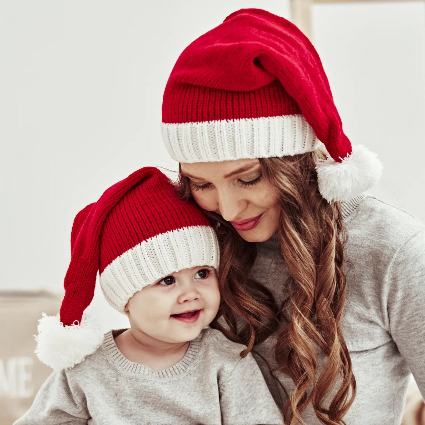 Knitted Baby or Adult Christmas Hat