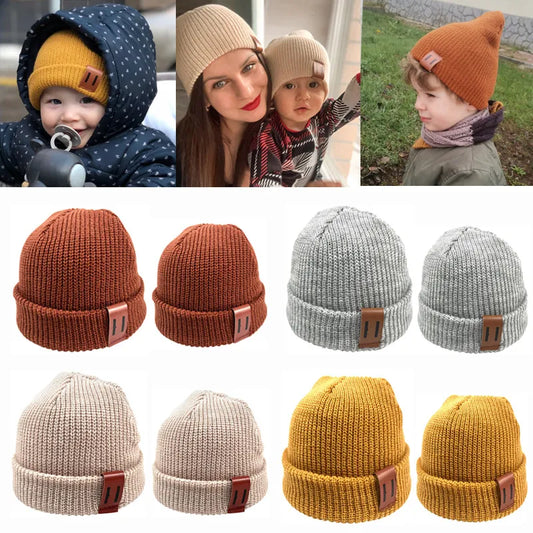 8 Colors Baby Hat for Boy Warm Baby Winter Hat for Mother Kids Beanie Knit Children Hats for Girls Boys Baby Cap Newborn Hat 1PC