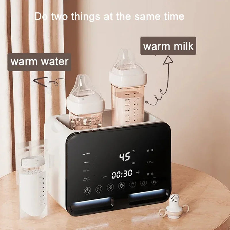 Newborn Baby Feeding Bottle Warmer & Sterilizers with Timer Accurate Temperature Control Food Milk Warmer