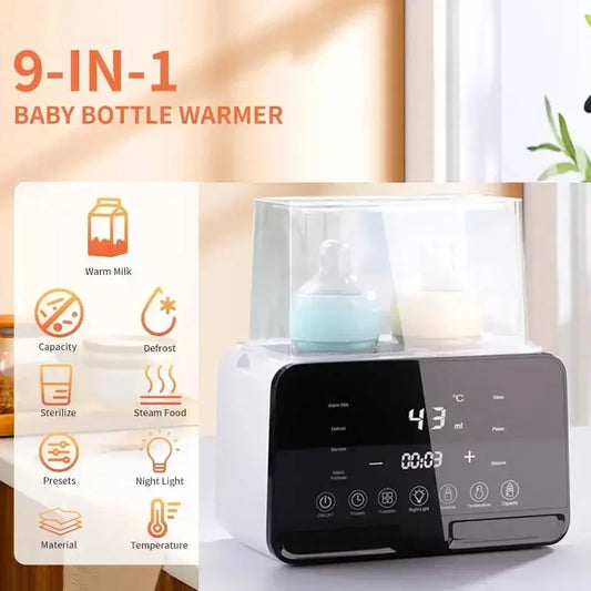 Newborn Baby Feeding Bottle Warmer & Sterilizers with Timer Accurate Temperature Control Food Milk Warmer