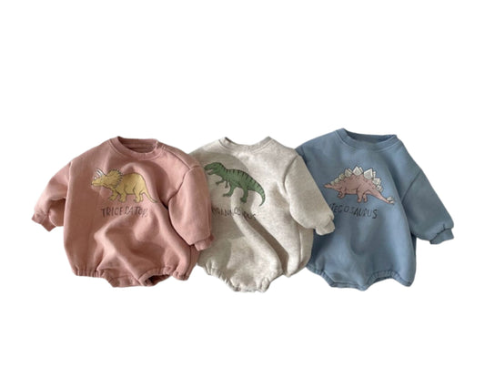 Autumn Baby Bodysuits Dinosaur Toddler One Piece Infant Boys