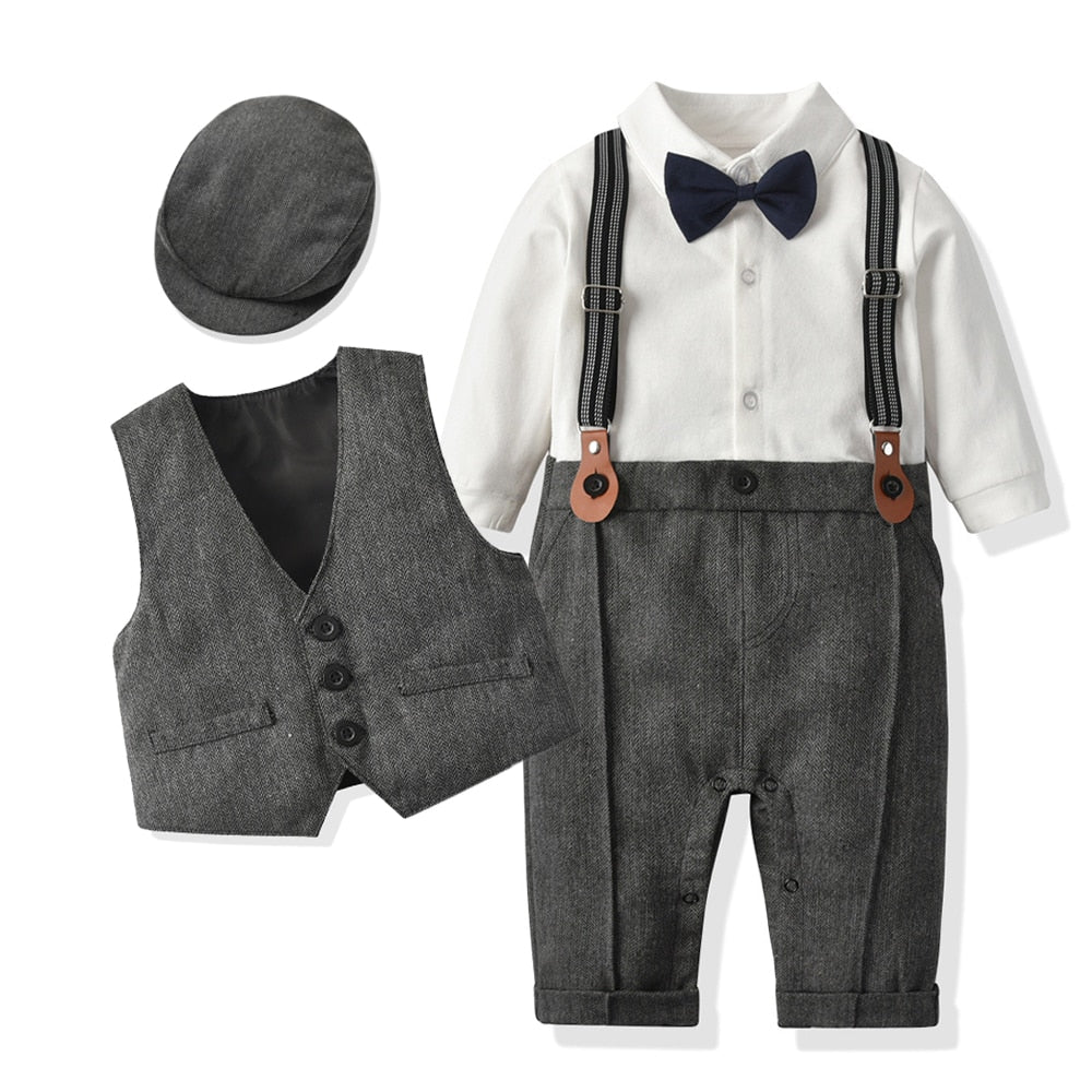 Baby Boy Formal Clothes Set Newborn Boys Gentleman Birthday