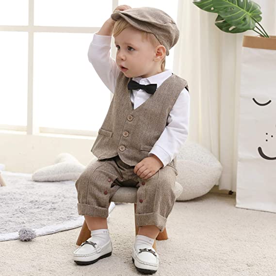 Baby Boy Formal Clothes Set Newborn Boys Gentleman Birthday