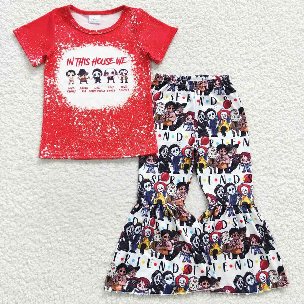 Baby / Girl Halloween Set Toddler Short Sleeves T-shirts