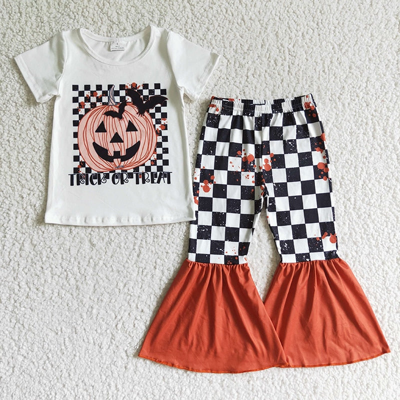 Baby / Girl Halloween Set Toddler Short Sleeves T-shirts