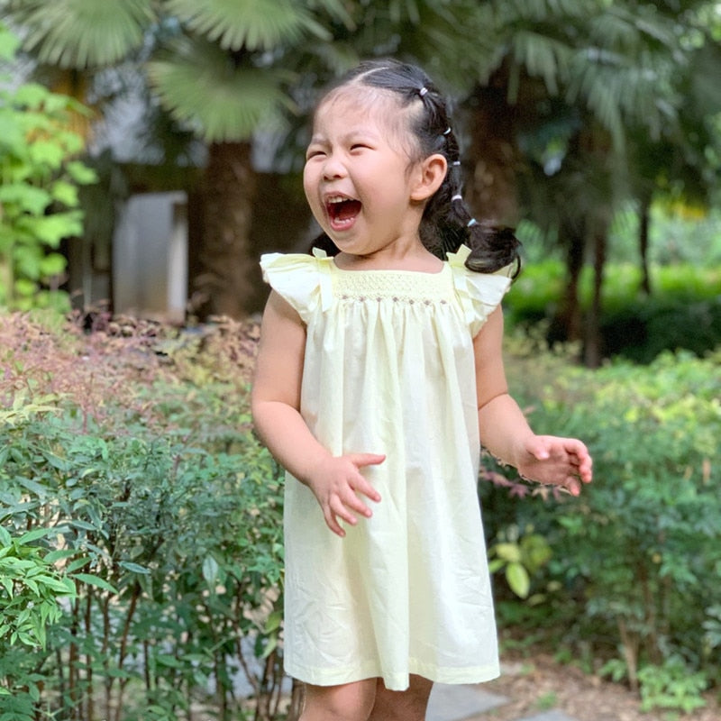 Baby Girl Smocked Dress Toddler Spanish Handmade Smocking