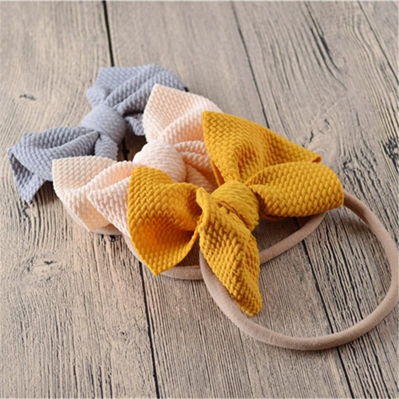 Baby Headband Bow Girl Headbands Toddler Nylon Elastic Hair