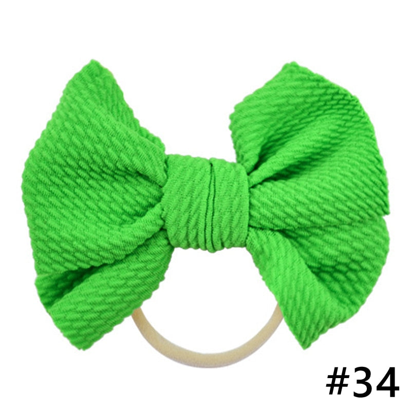 Baby Headband Bow Girl Headbands Toddler Nylon Elastic Hair