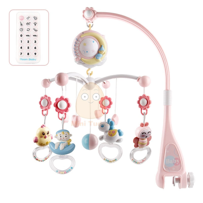 Baby Rattles Crib Mobiles Toy Holder Rotating Mobile Bed