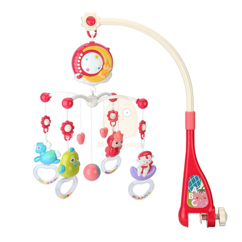 Baby Rattles Crib Mobiles Toy Holder Rotating Mobile Bed