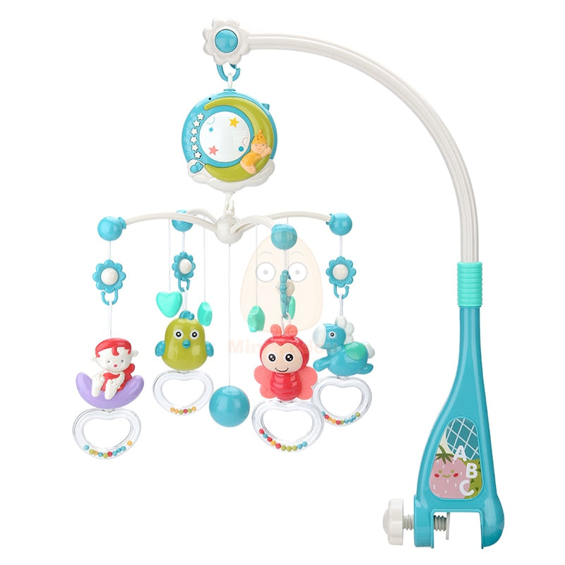 Baby Rattles Crib Mobiles Toy Holder Rotating Mobile Bed