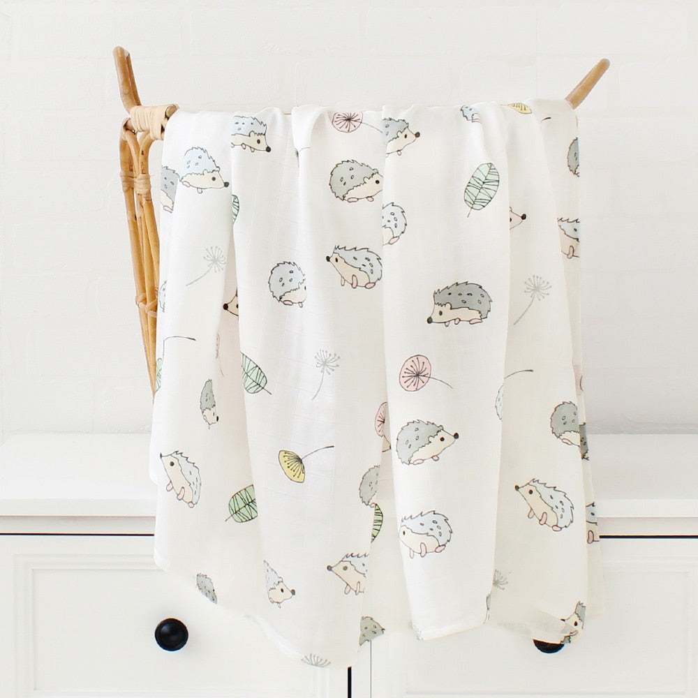 Bamboo Baby Blankets Newborn Muslin Swaddle 120x120 Nursery