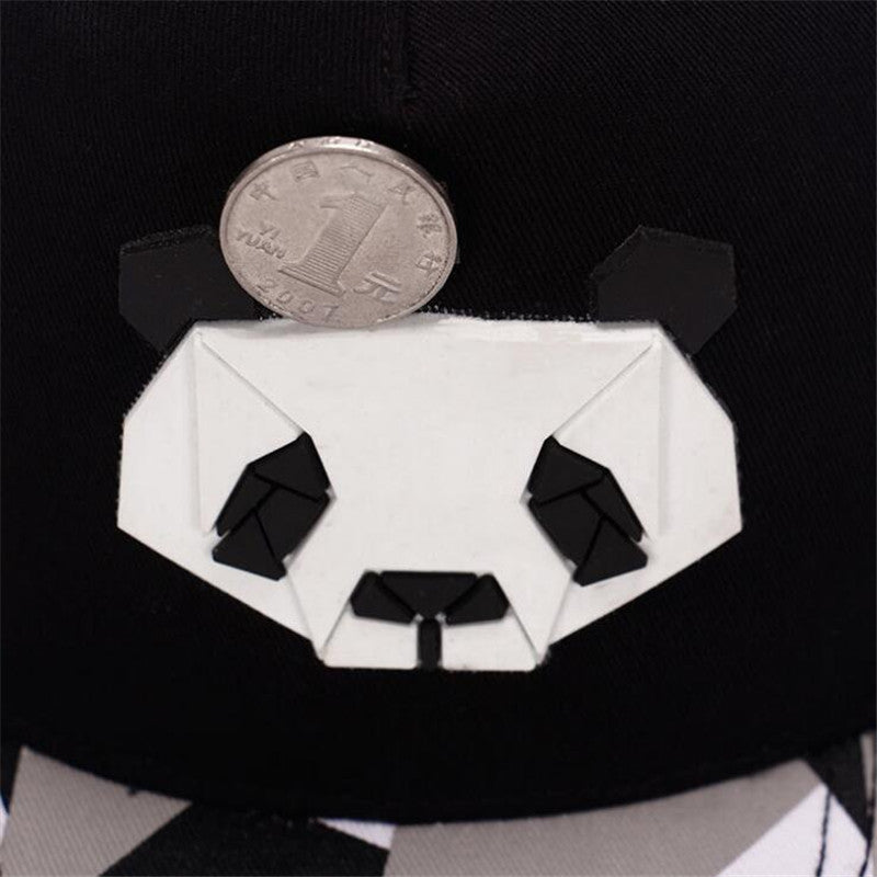 baseball cap hip-hop hat male Ms. cute panda zebra rubber