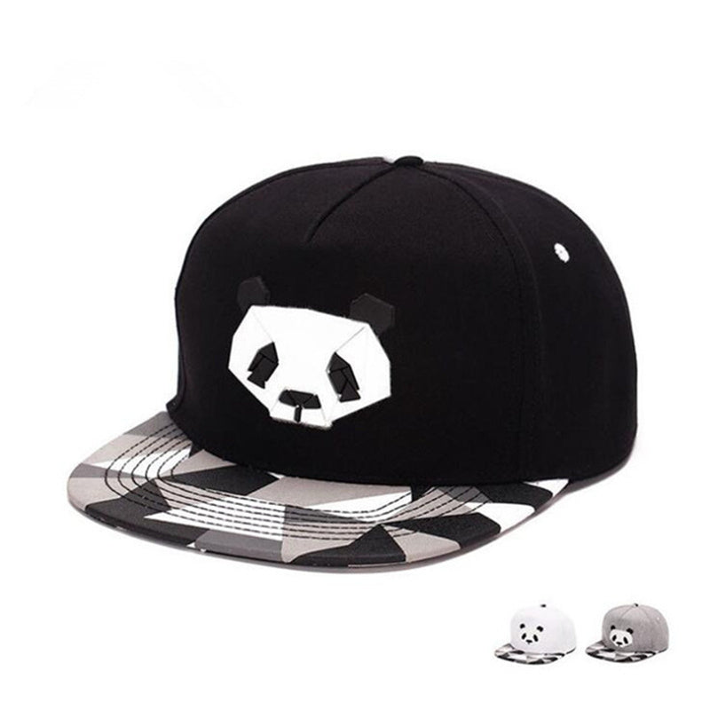 baseball cap hip-hop hat male Ms. cute panda zebra rubber