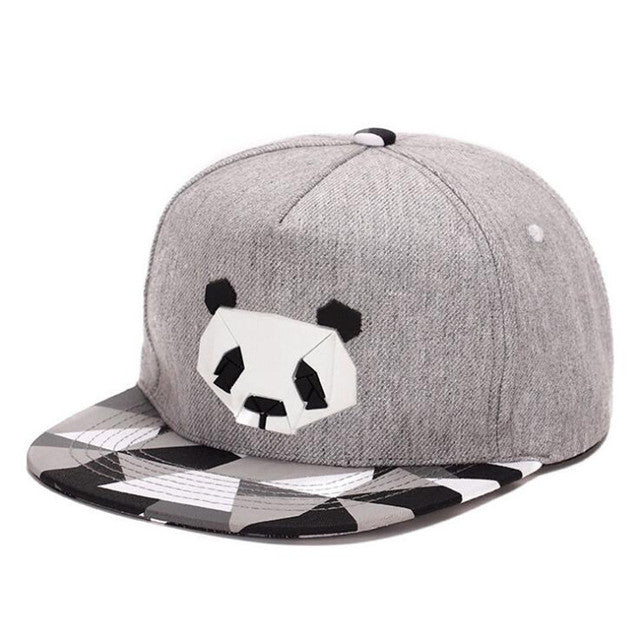 baseball cap hip-hop hat male Ms. cute panda zebra rubber