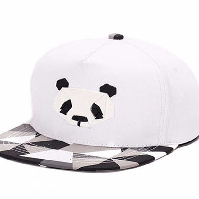 baseball cap hip-hop hat male Ms. cute panda zebra rubber