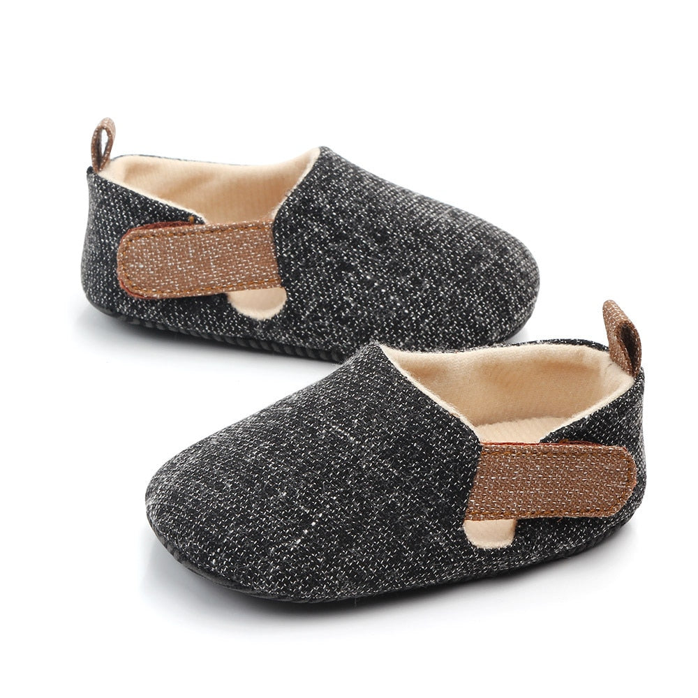 Boy Plaid Shoes Toddler Booties Newborns Sole Classic Floor