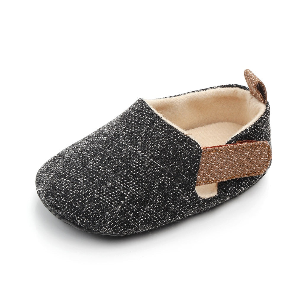 Boy Plaid Shoes Toddler Booties Newborns Sole Classic Floor